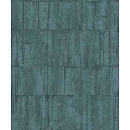Manhattan Comfort Lakewood Buck Teal Horizontal 33 ft L X 209 in W Wallpaper BR4096-560336